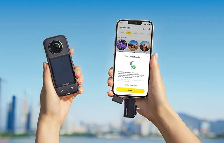 Czytnik kart pamięci Insta360 X3 Quick Reader do kamery X3